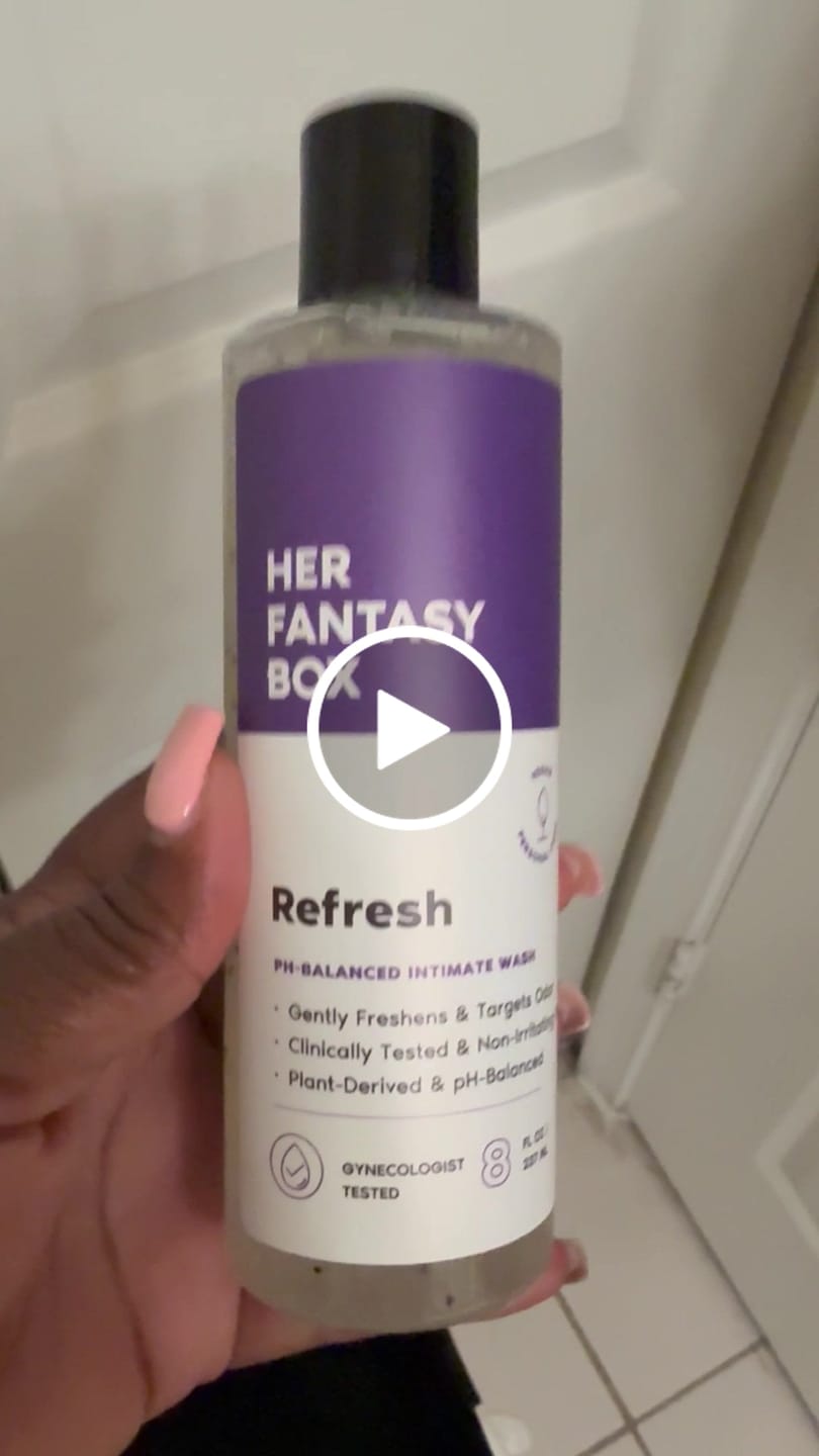 Customer video review of Refresh Plant Based Yoni Gel Wash (pH Balancing) - 3 pk