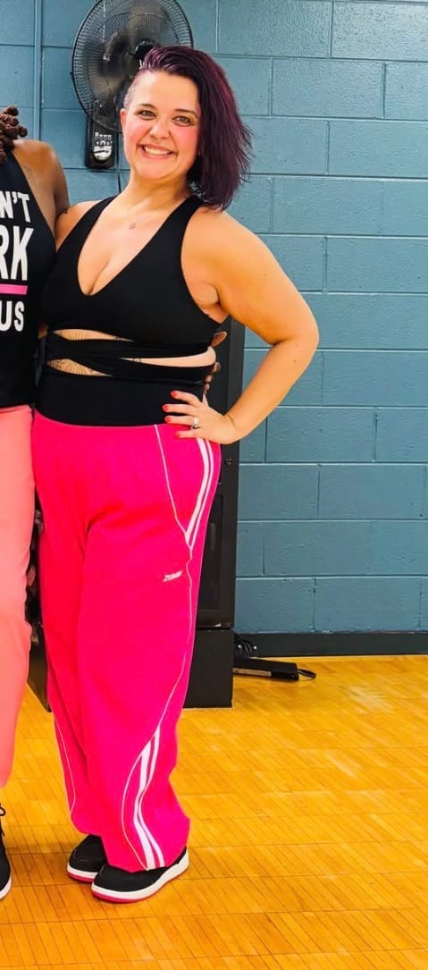Customer photo review of Worldwide Curvy Track Pants