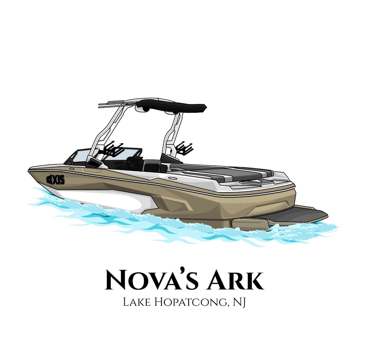Customer photo review of Custom Digital Boat Artwork