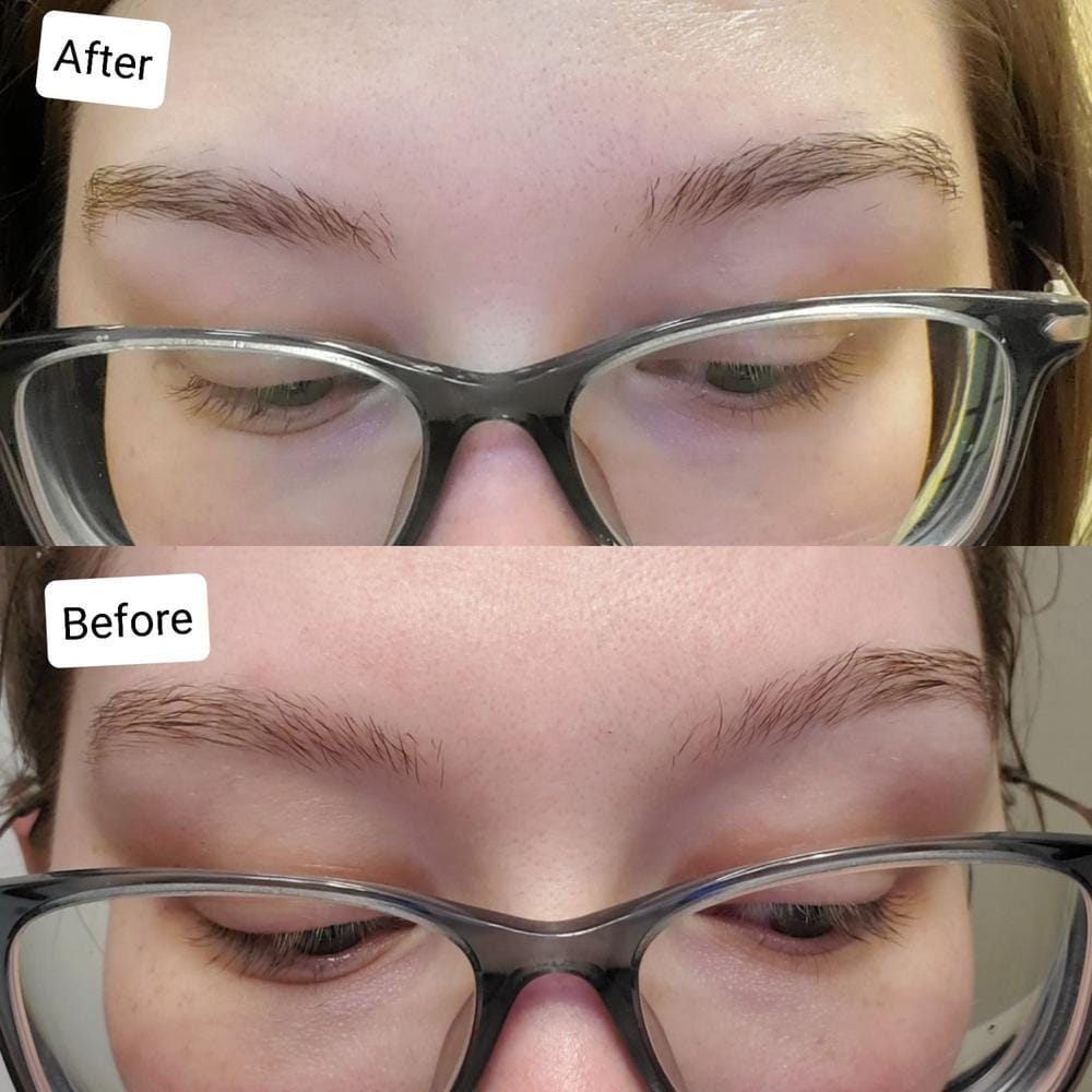 Customer photo review of Kit de Sérum para Pestañas y Cejas