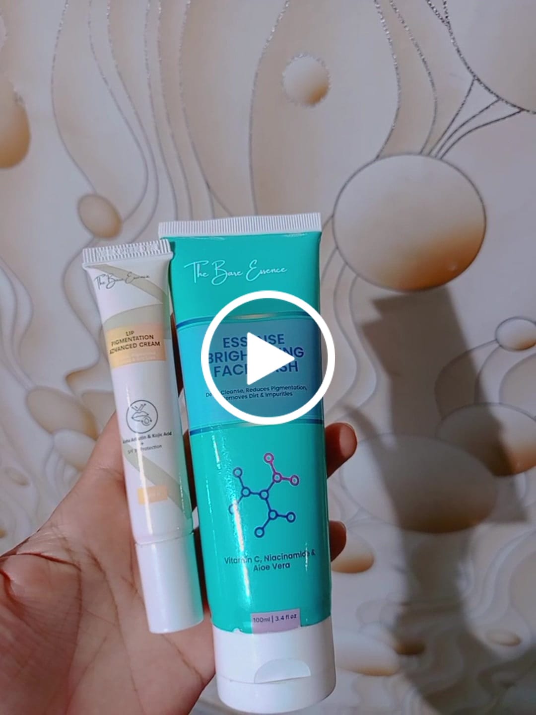 Customer video review of Lip Pigmentation Cream & Facewash Bundle