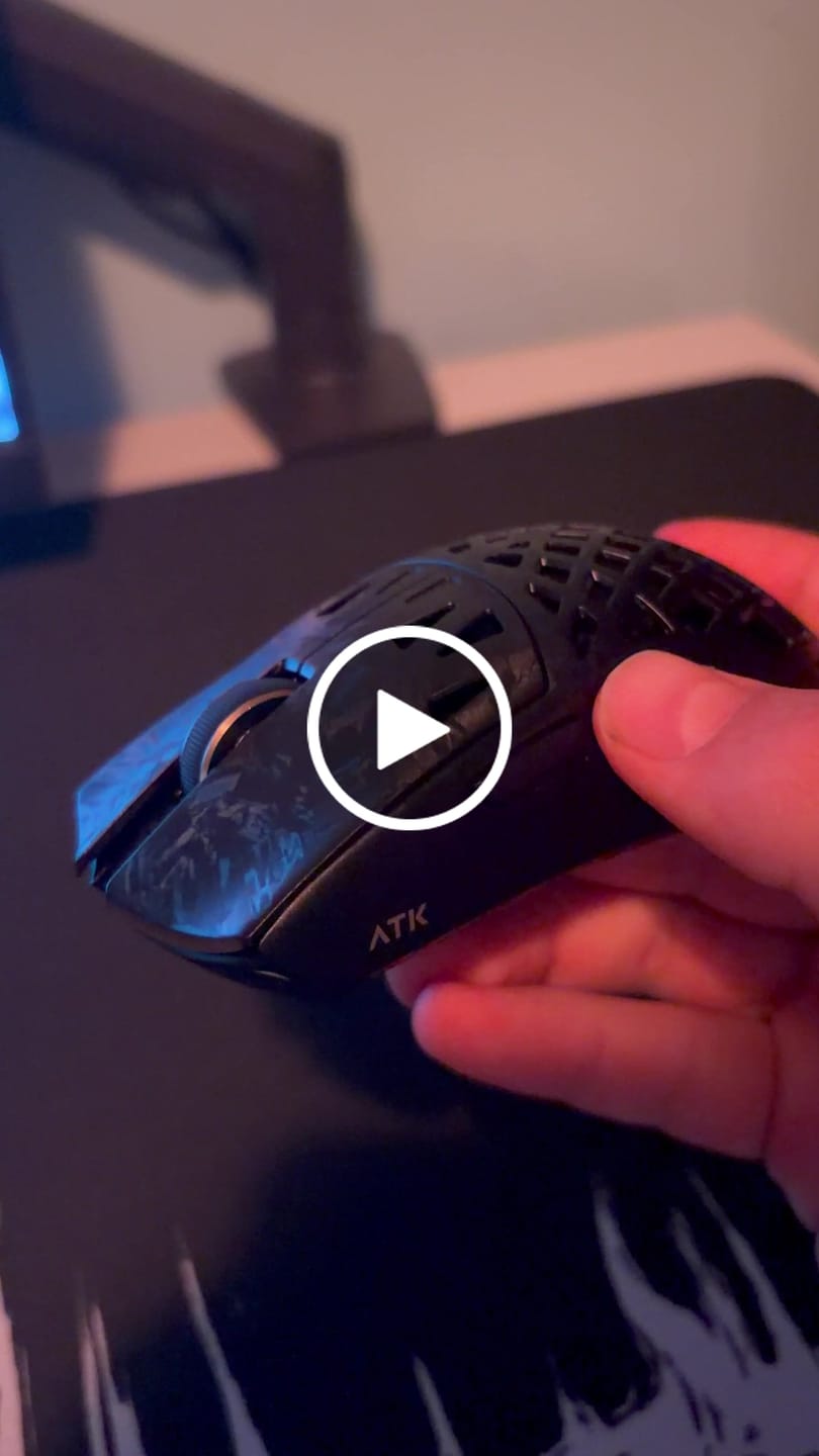 Customer video review of ATK Blazing Sky Ghost Karbon Fiber Wireless Mouse