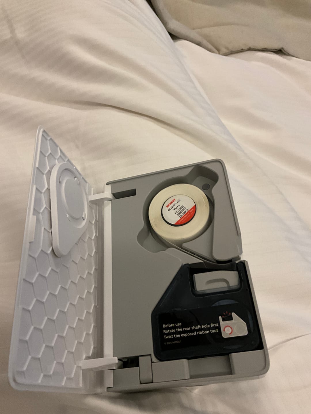 Customer photo review of NIIMBOT N1 0.5 Inch Thermal Transfer Portable Bluetooth Label Maker