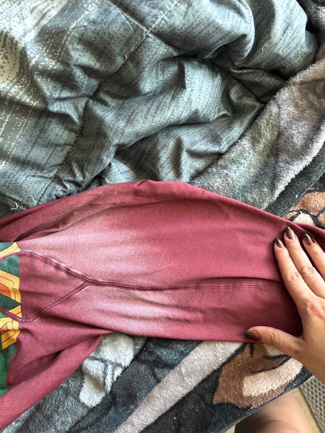 Customer photo review of Water Pillar Seamless Leggings