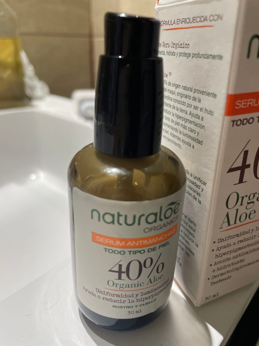 Customer photo review of Serum Antimanchas 30ml