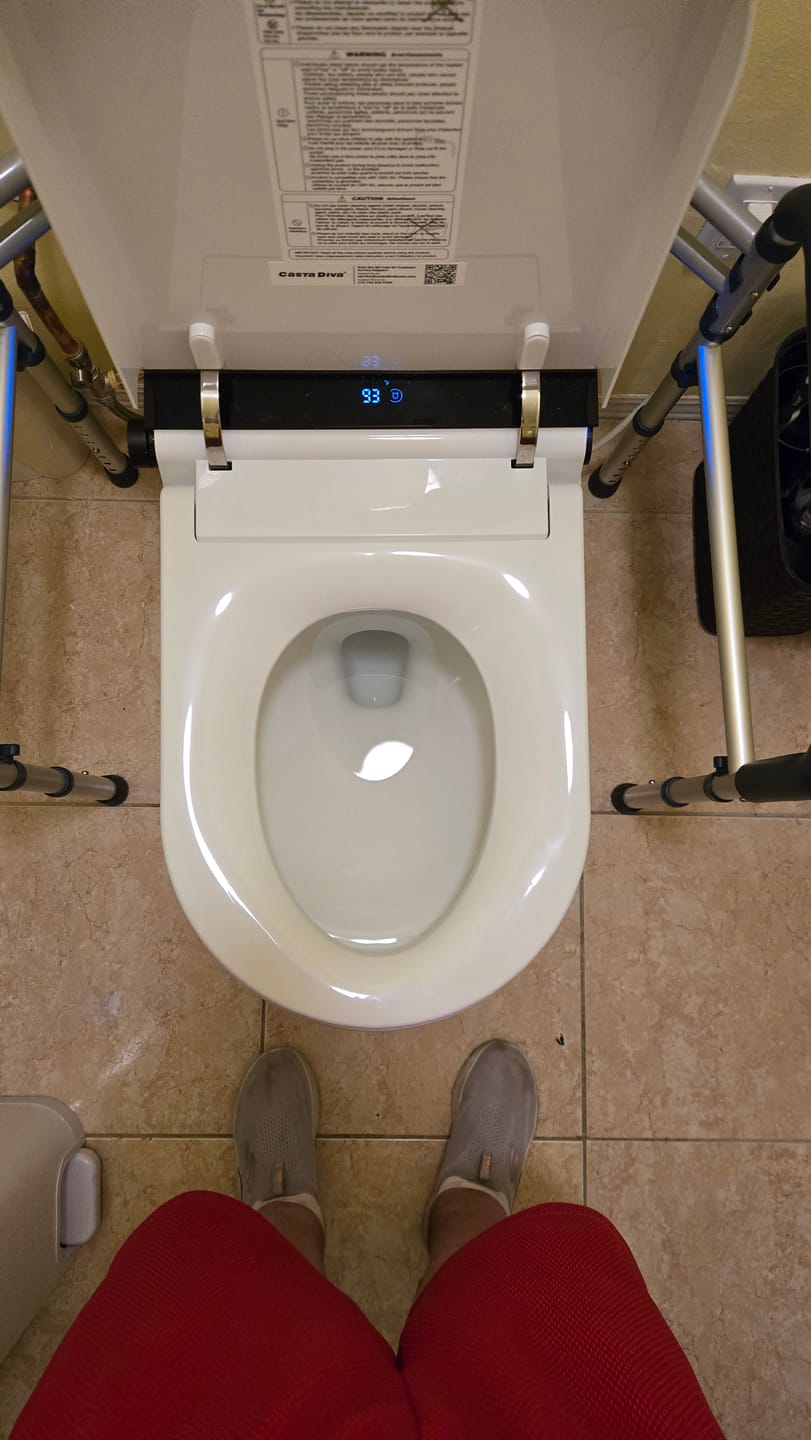 Customer photo review of Toilet Safety Rail (350lb)