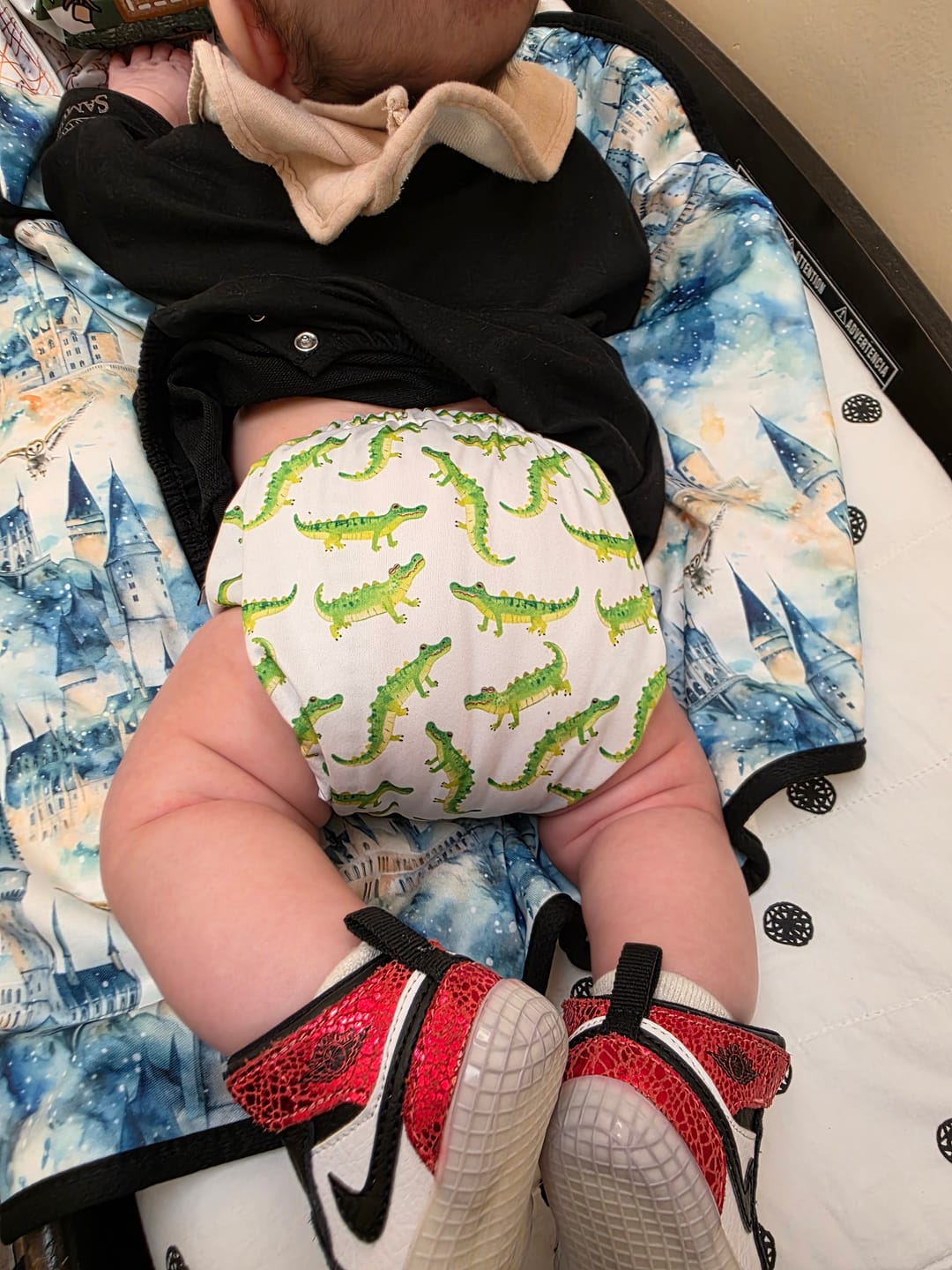 Customer photo review of The Ultimate - One Size AIO Reusable Cloth Diaper