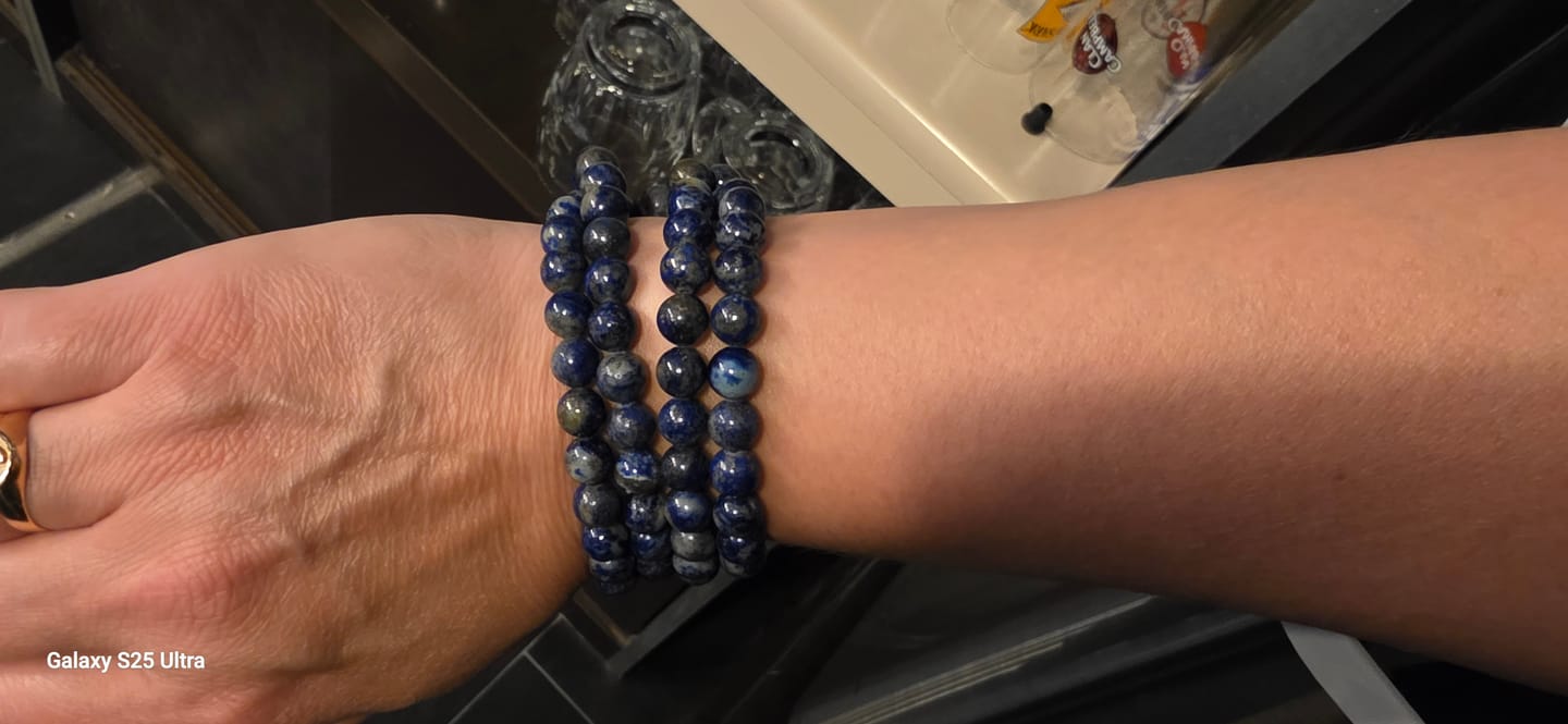Customer photo review of Mala Lapis Lazuli