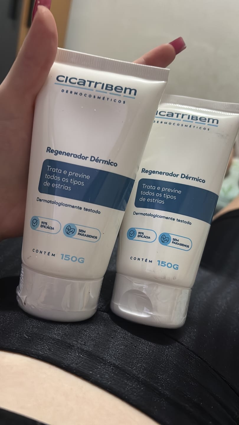 Customer photo review of Creme Antiestrias Regenerador Dérmico