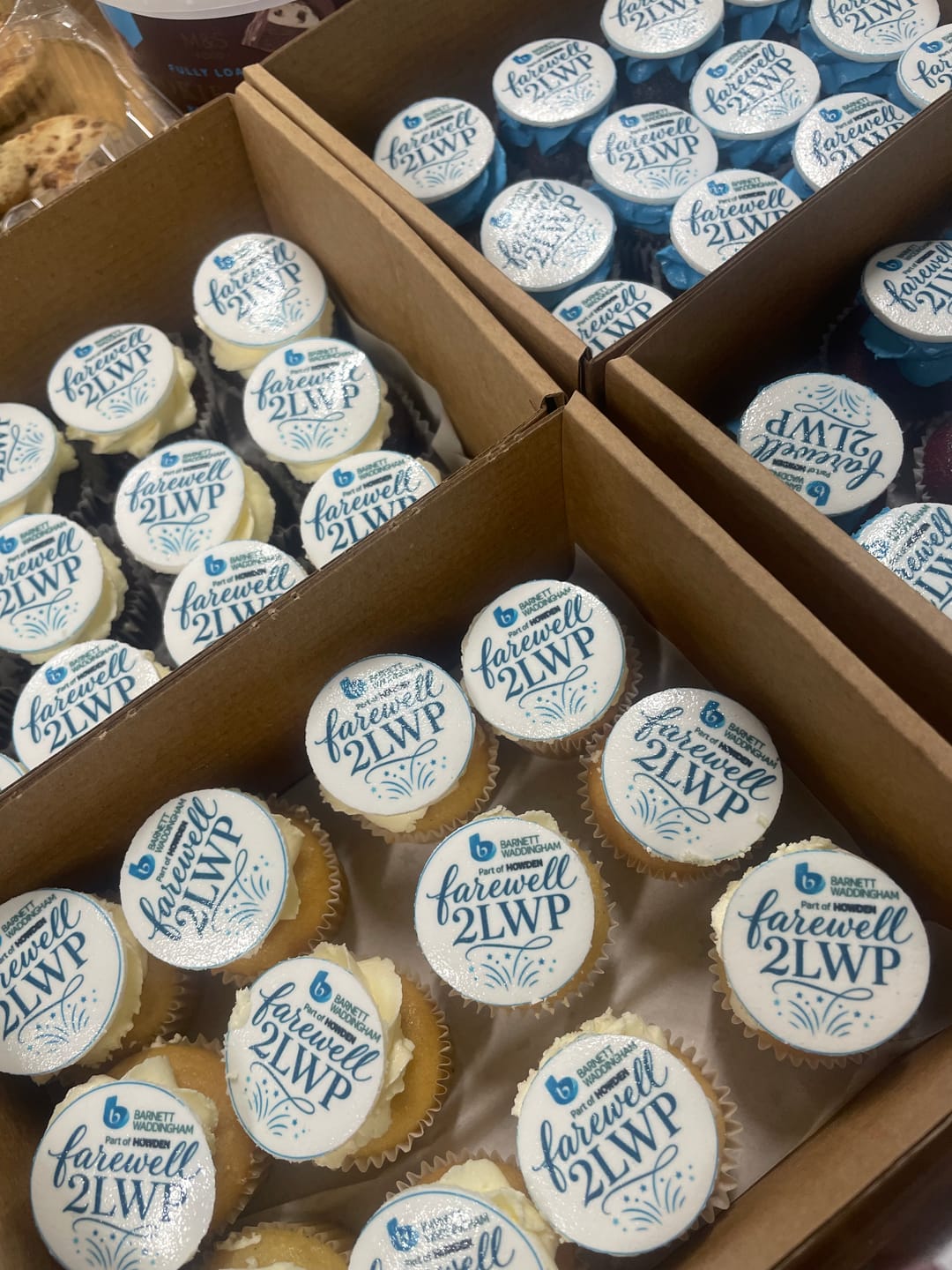 Customer photo review of Corporate Cupcakes with Logos
