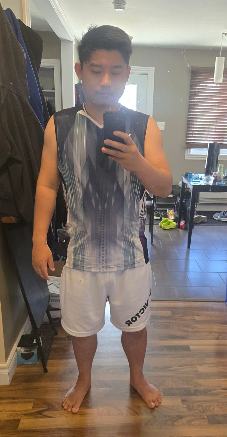 Customer photo review of Victor T-55001 Unisex Sleeveless Game Shirt