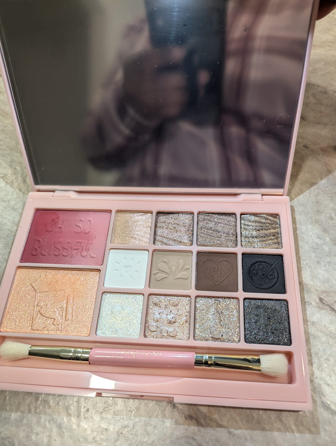 Customer photo review of Breakfast Bites Makeup Palette