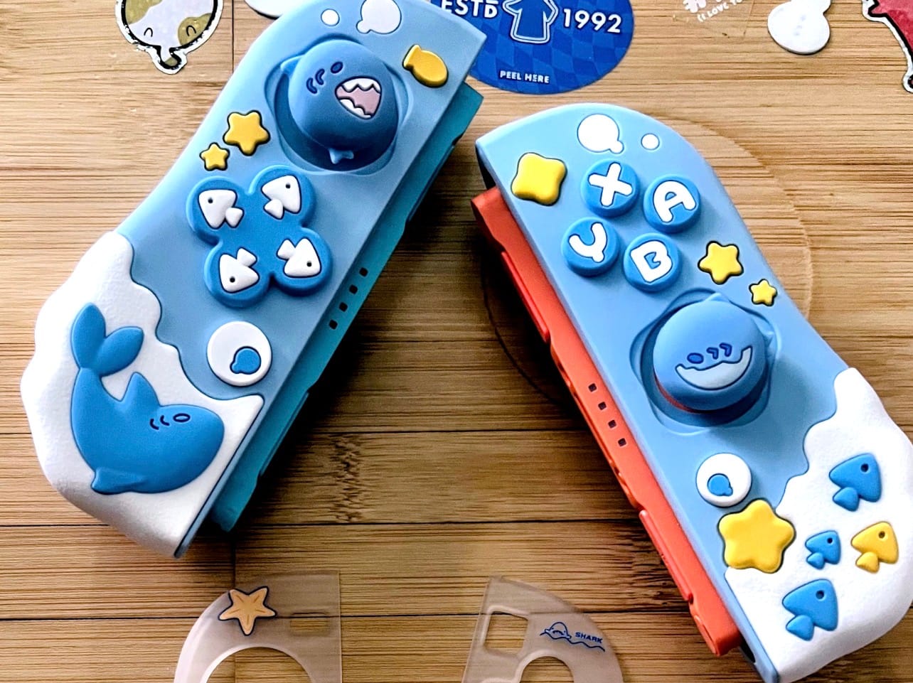 Customer photo review of GeekShare Shark Party Series for switch 2