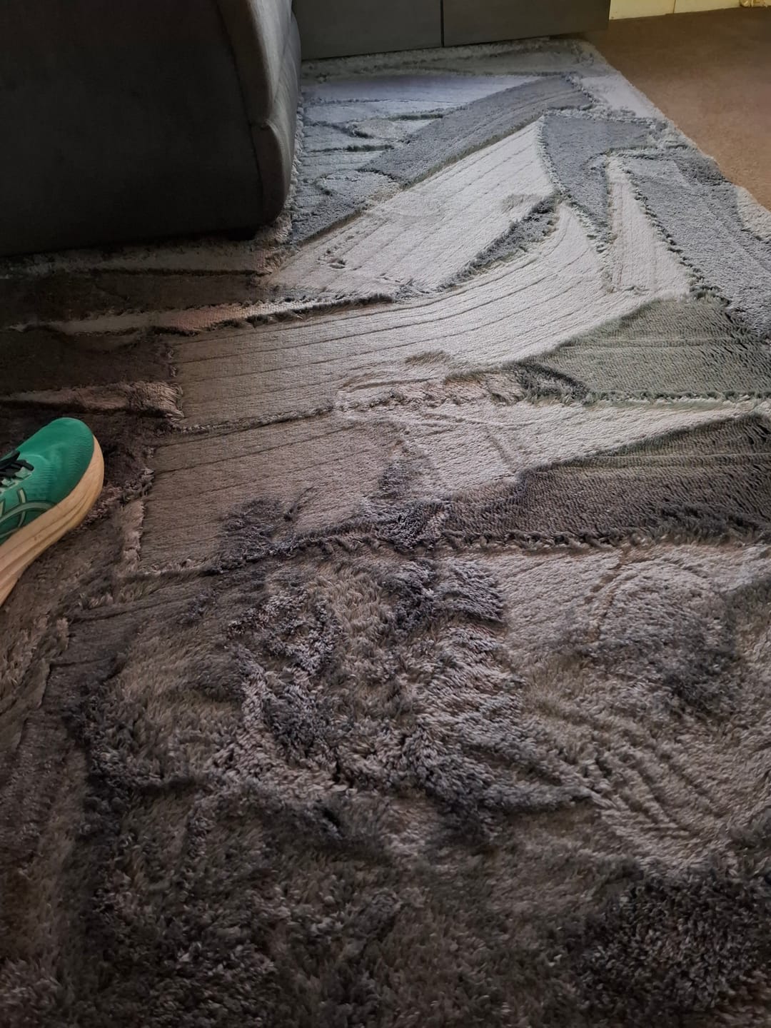 Customer photo review of Deluxe Shaggy Relax Mat - 35mm Thick Foam Base