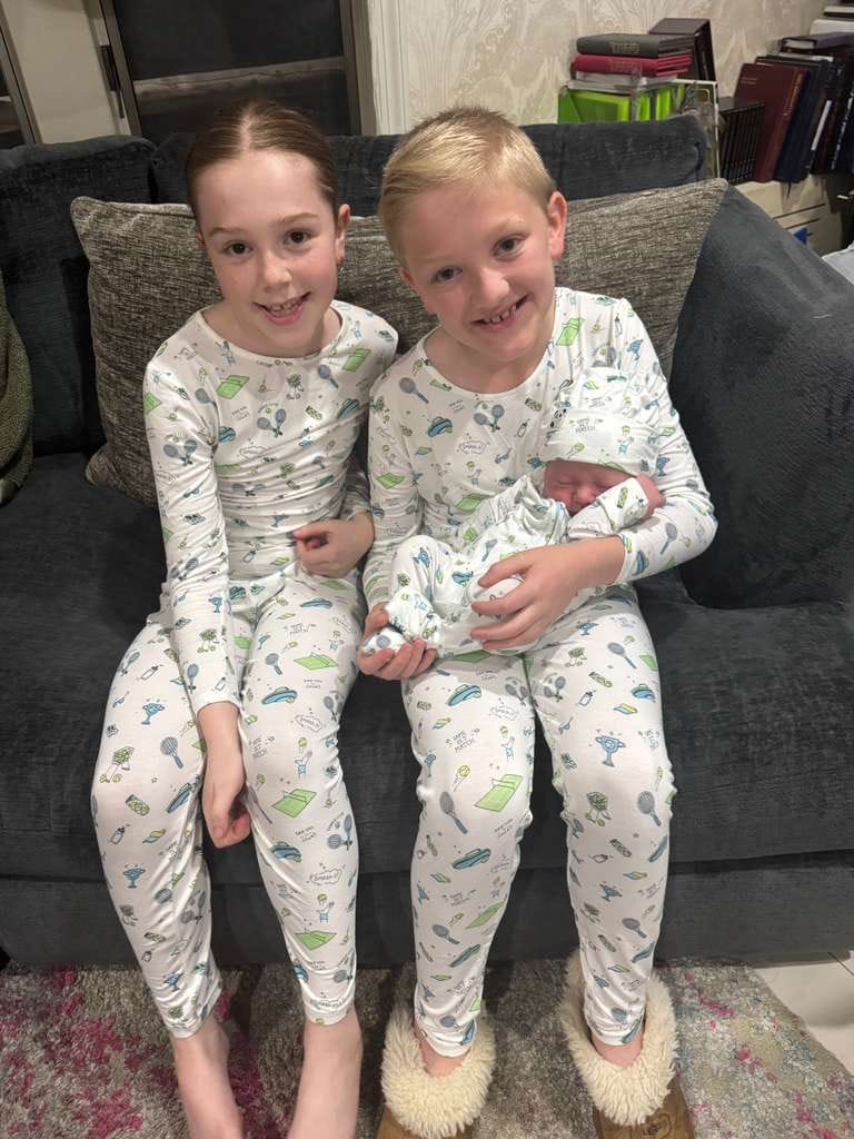 Customer photo review of Tennis Bamboo Kids Pajamas