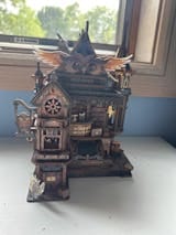Customer photo review of Owl Post Office DIY Miniature House Kit