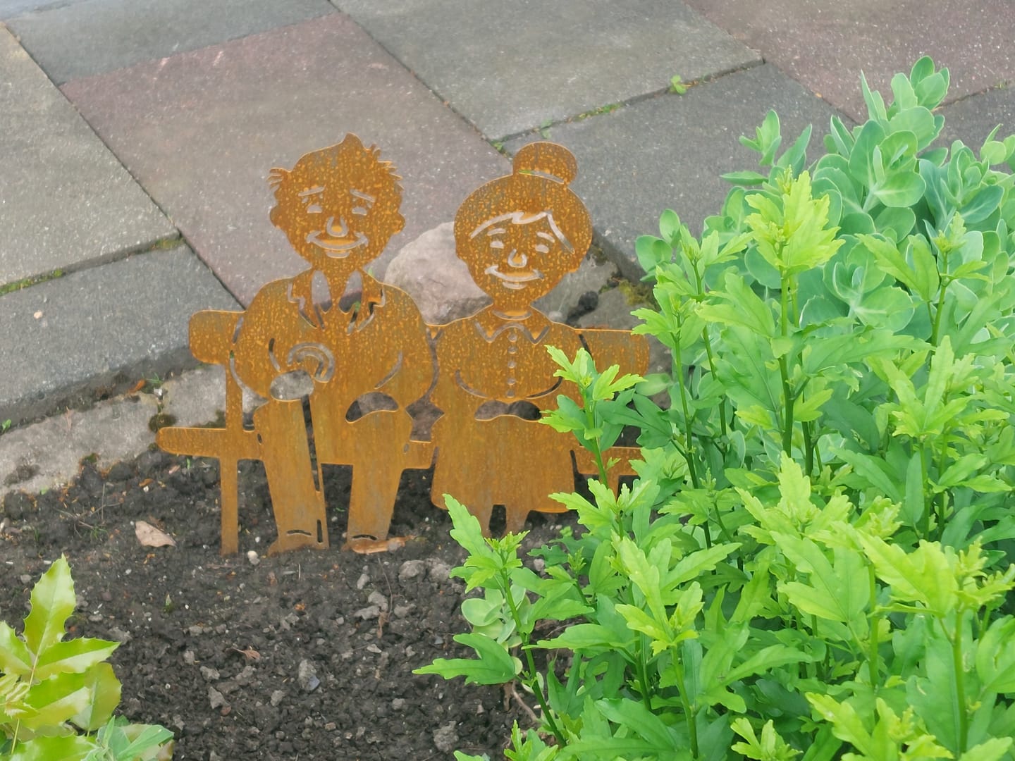 Customer photo review of Gartenstecker Oma & Opa