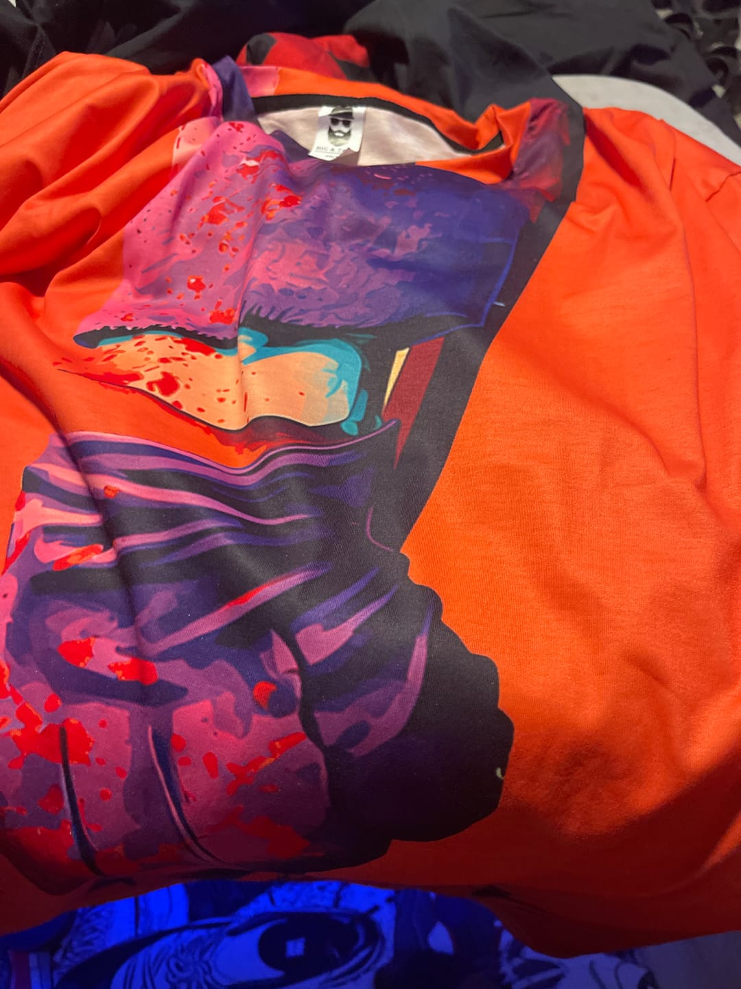 Customer photo review of Men's The Joker Plus Size Short Sleeve T-Shirt