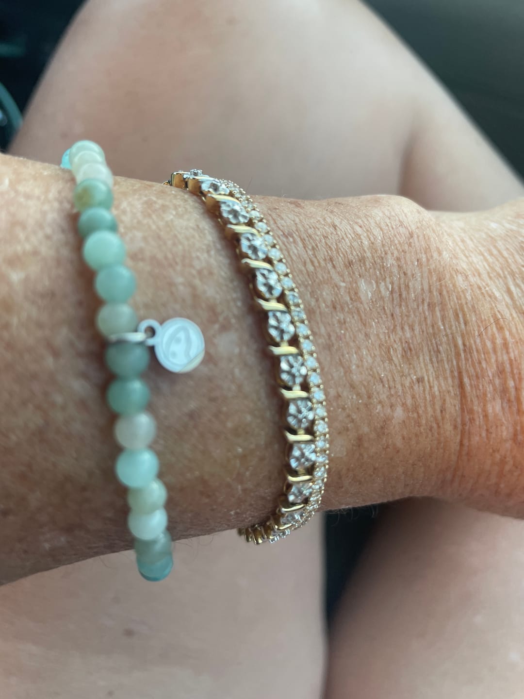 Customer photo review of Multi-Amazonite Bracelet Mini