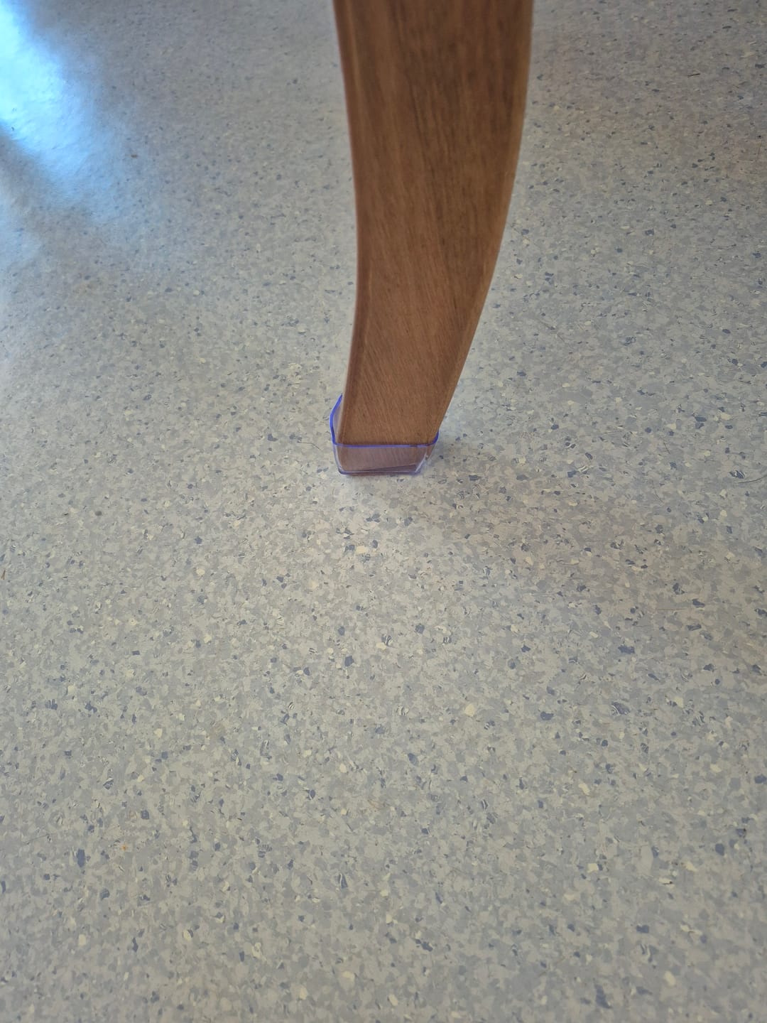 Customer photo review of Rectangular Felt Silicone Chair Leg Protectors | Extra-Durable Chair Floor Protectors