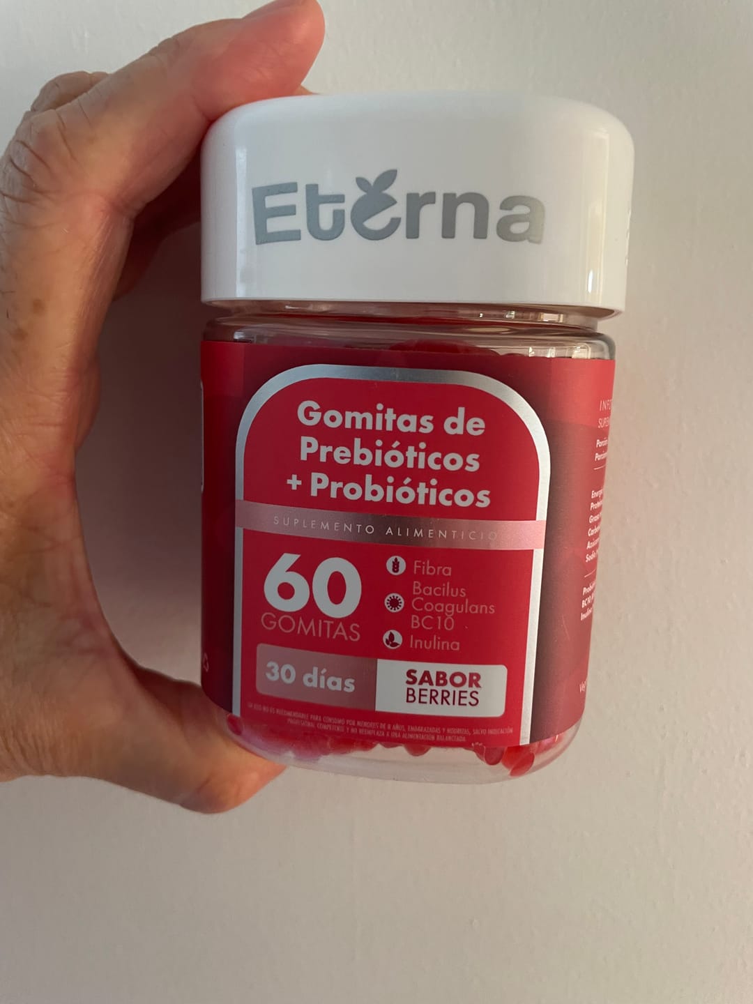 Customer photo review of Gomitas de Probiótico y Prebiótico