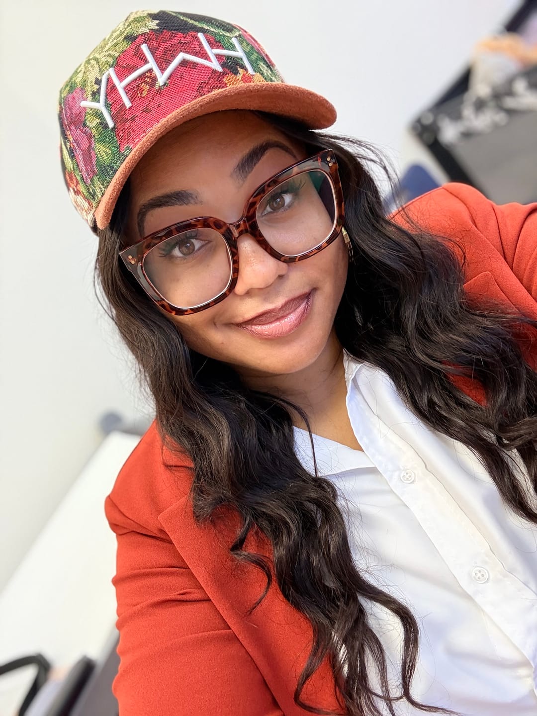 Customer photo review of Floral YHWH Hat