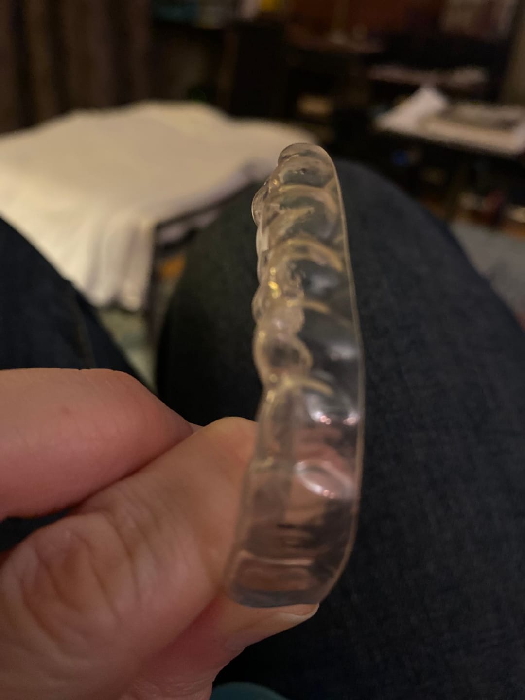 Customer photo review of Night Guard Cleaning + Teeth Whitening Foam