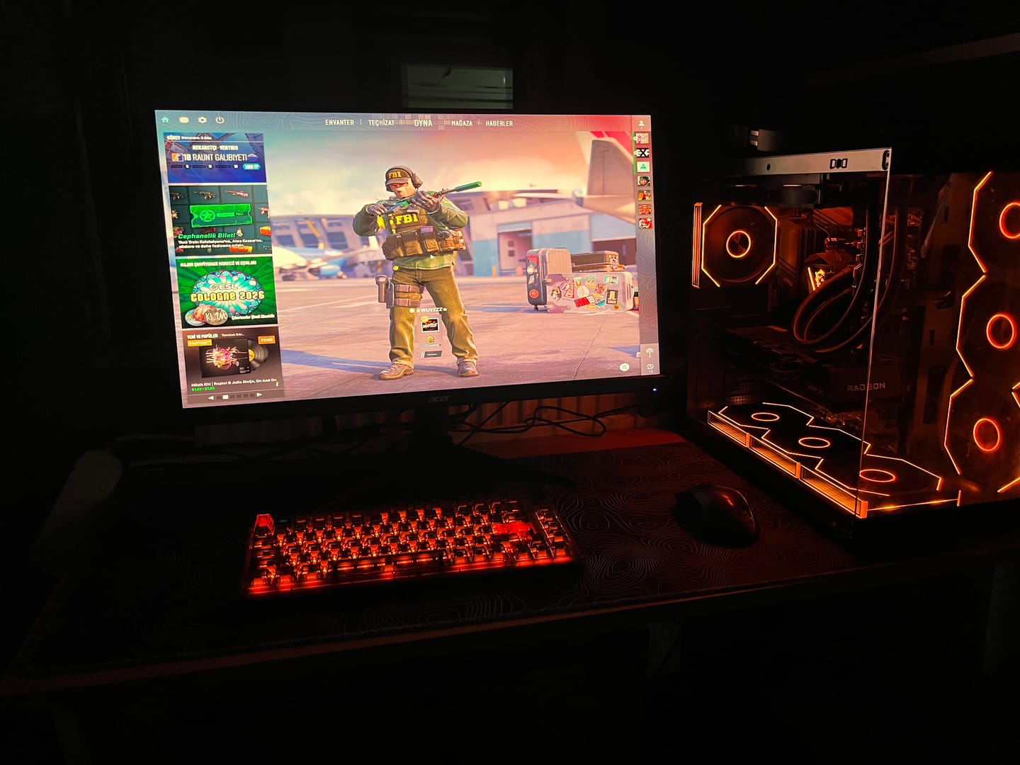 Customer photo review of Darmoshark Top75 HE Wired Klavye (Manyetik Switch / HE)