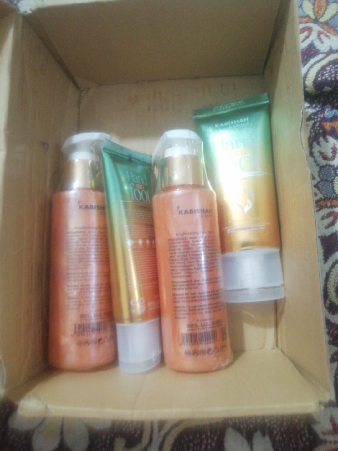 Customer photo review of Vitamin C Brightening Face Wash Double Pack