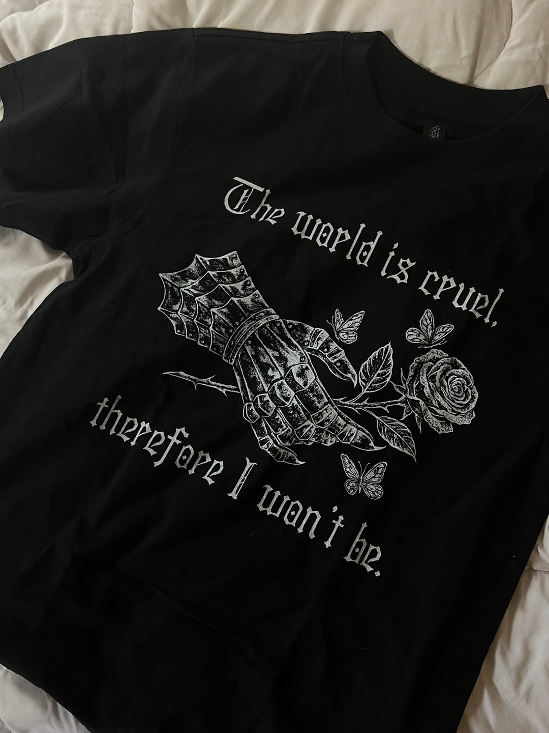 Customer photo review of Cruel World Oversized Tee