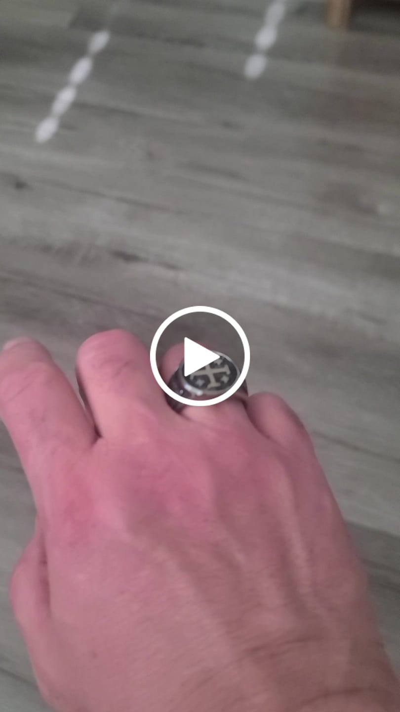 Customer video review of Jerusalem Cross Round & Square Signet Ring: Emblem of Faith’s Unity