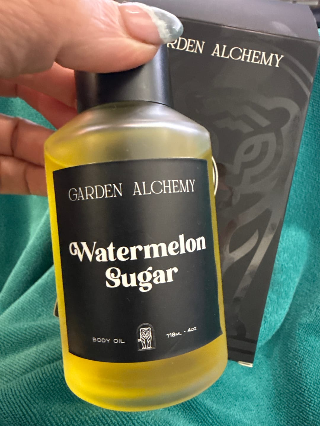 Customer photo review of WATERMELON SUGAR BODY OIL