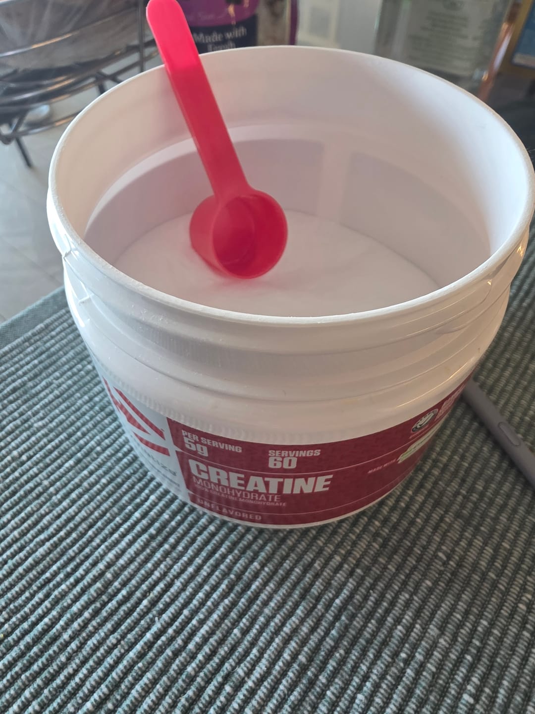 Customer photo review of Creatina Creapure Dymatize 300G