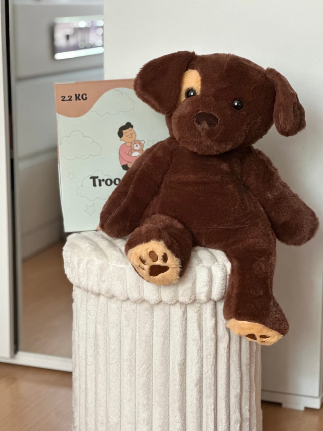 Customer photo review of Verzwaringsknuffel Hond 2,2 kg + Gratis Pittenzakje