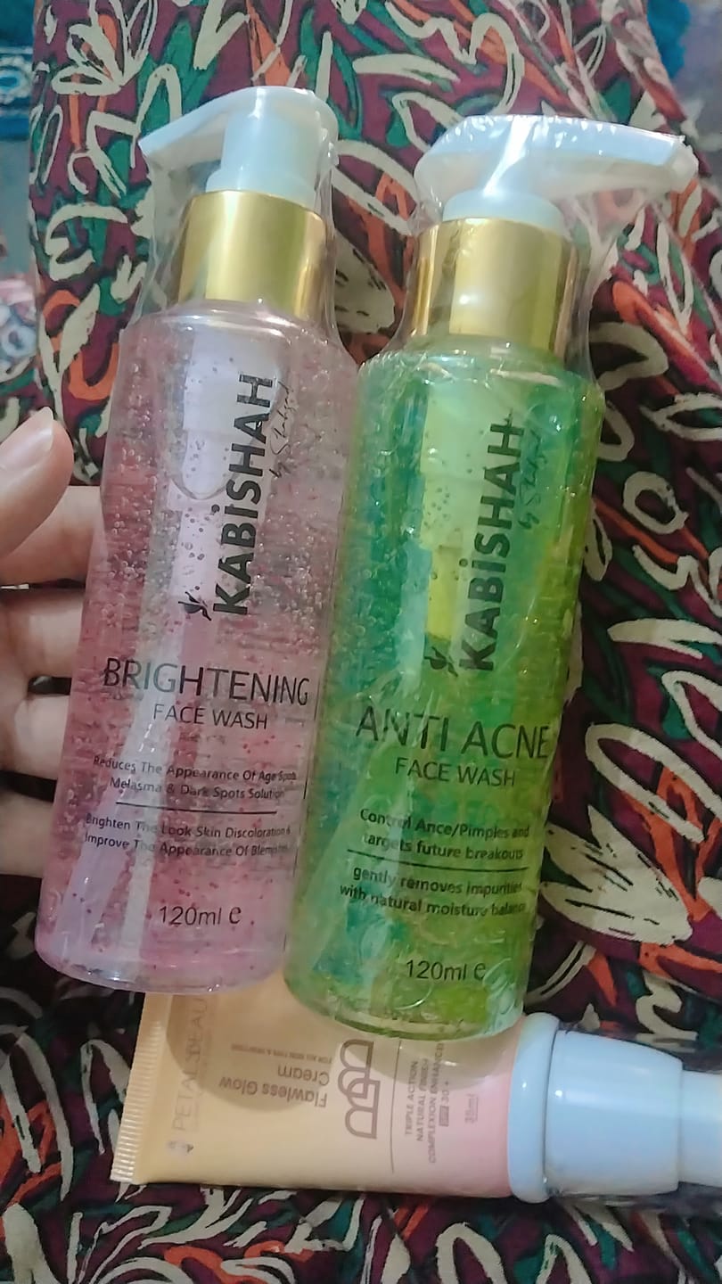 Customer photo review of Face Wash Bundle: Clear & Bright Face Fusion