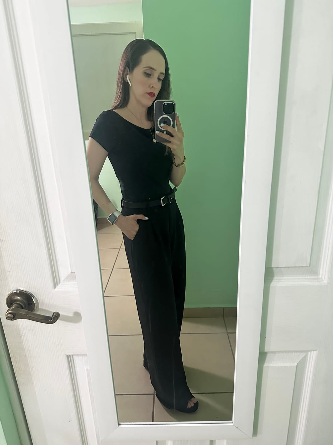 Customer photo review of Pantalones de Vestir Rectos Tailored