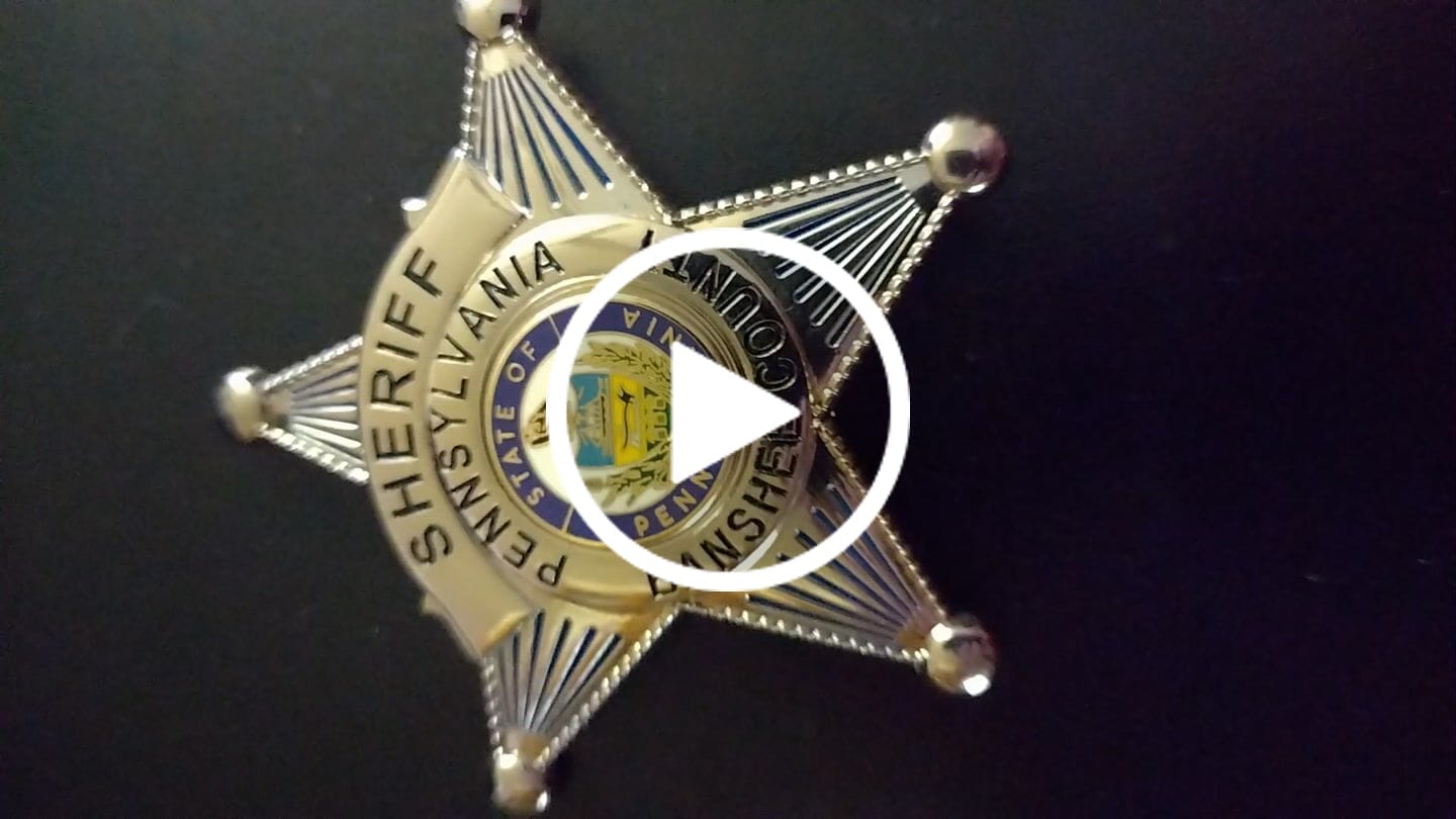 Customer video review of Customizable Badge BA31