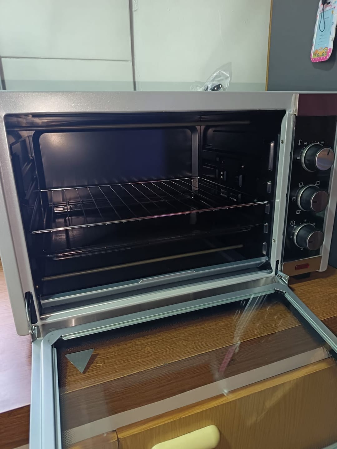 Customer photo review of Horno Eléctrico 45L Silver Series