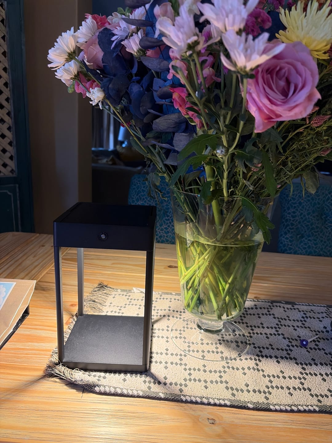 Customer photo review of Luxury Metal Solar Lantern