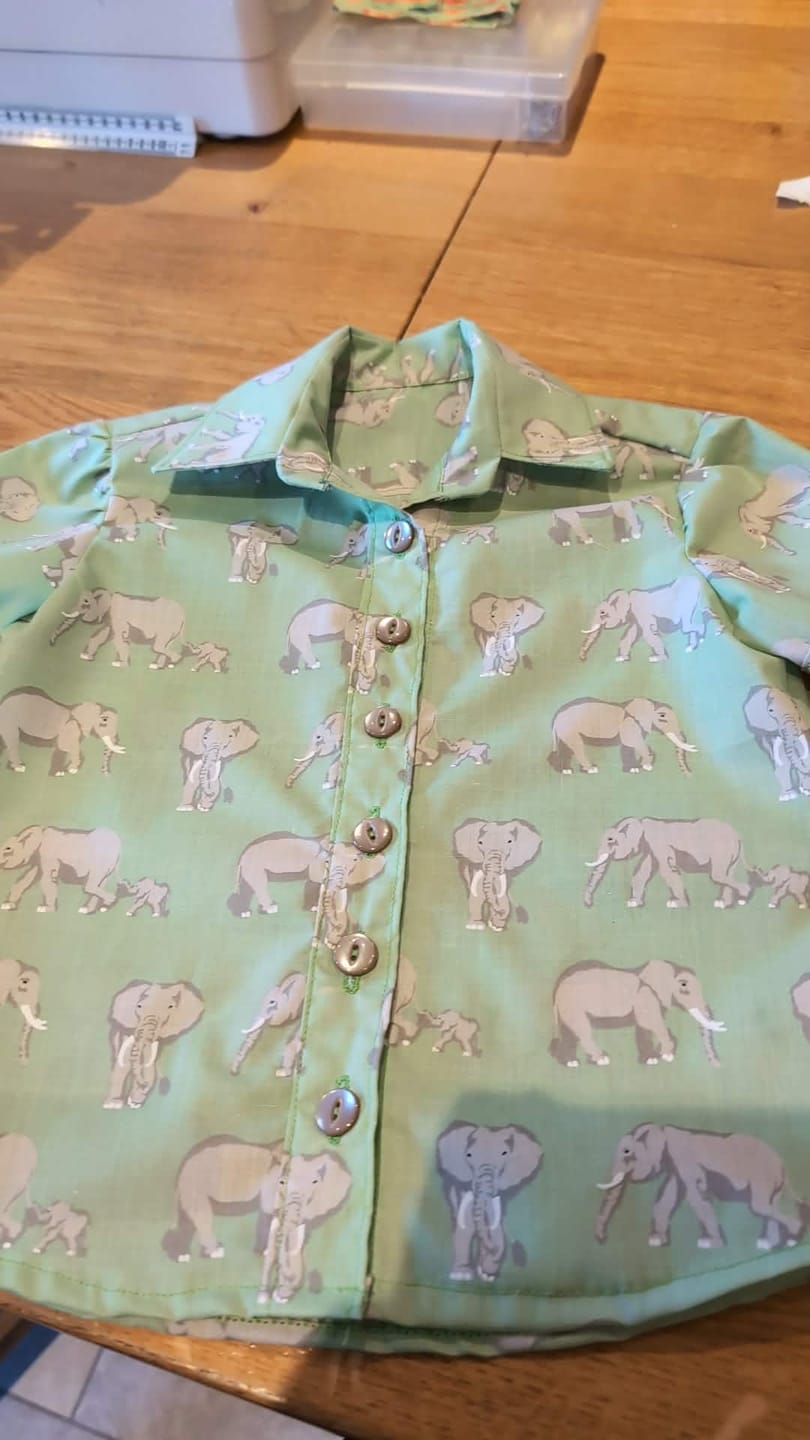 Customer photo review of Elephant Family Polycotton Fabric