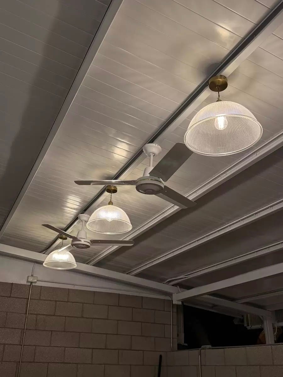 Customer photo review of Modern Farmhouse Glass Dome Pendant Light