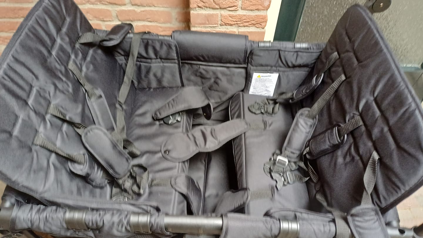 Customer photo review of P-Series Luxe 4-zits kinderkar