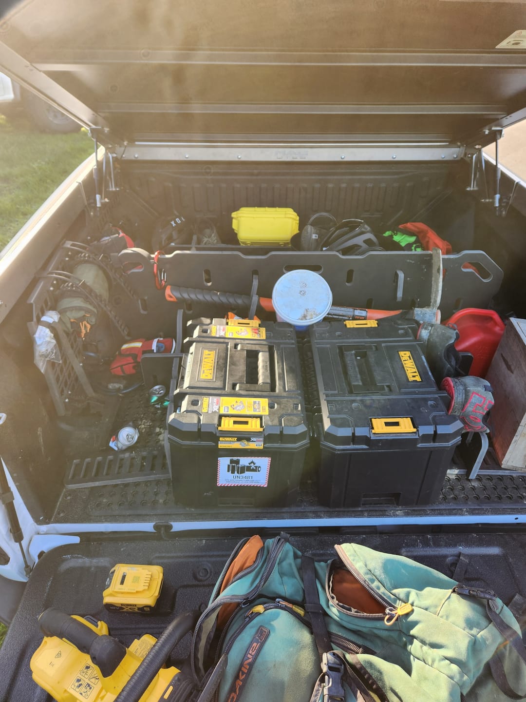 Customer photo review of Ute Tray Storage Divider - Toolbox & Drawer Alternative | LOKRA