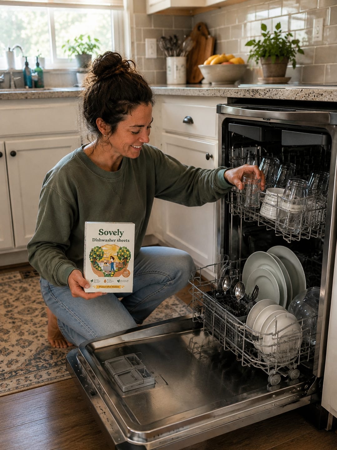 Customer photo review of Eco-Friendly Dishwasher Sheets