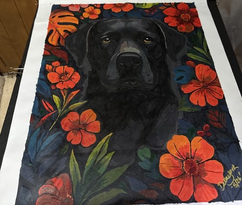 Customer photo review of Pet Custom Paint by Numbers (Style II)