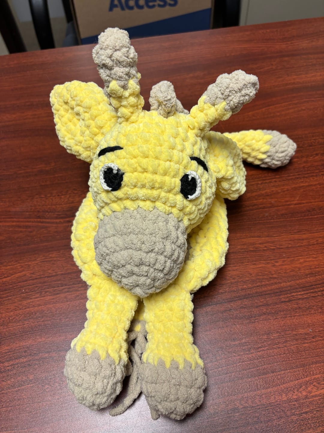 Customer photo review of Giraffe Snuggler Crochet Pattern PDF