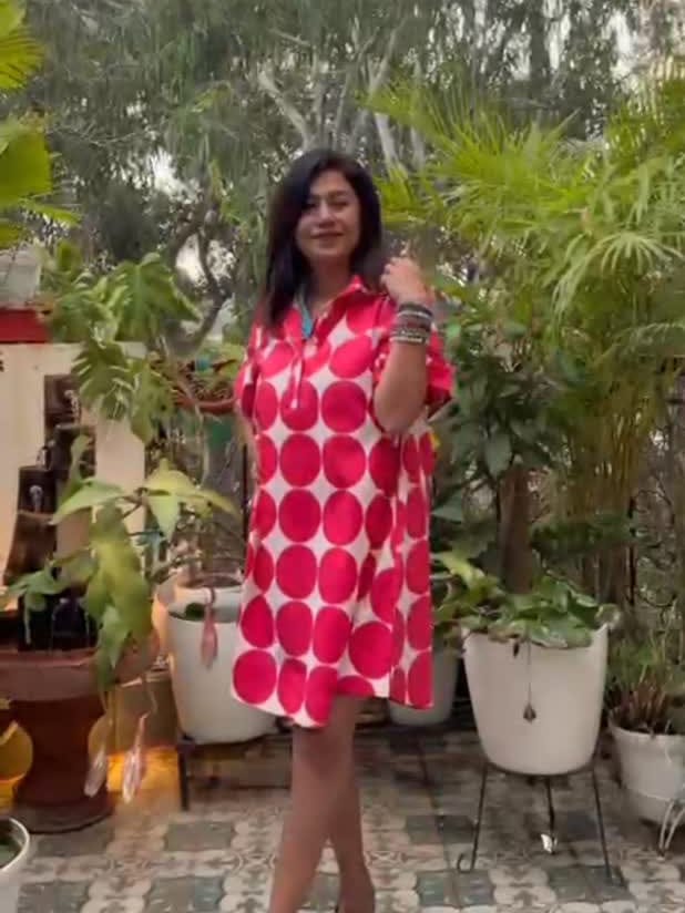 Customer photo review of Cherie Cotton Tunic