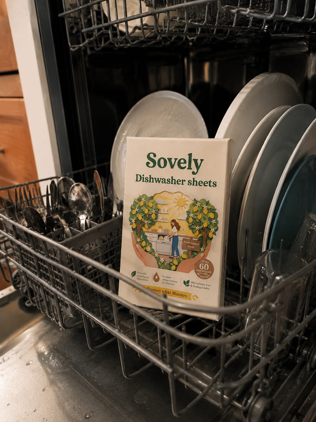 Customer photo review of Eco-Friendly Dishwasher Sheets