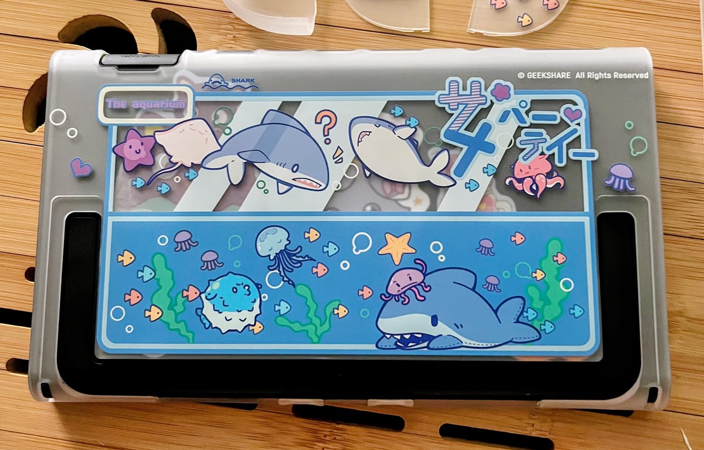Customer photo review of GeekShare Shark Party Series for switch 2