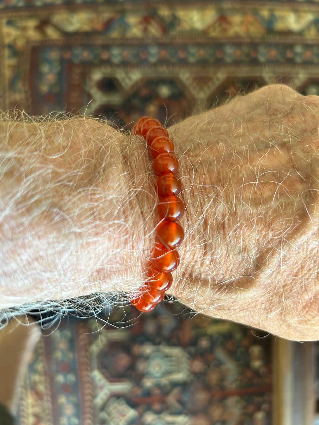 Customer photo review of Carnelian Bracelet